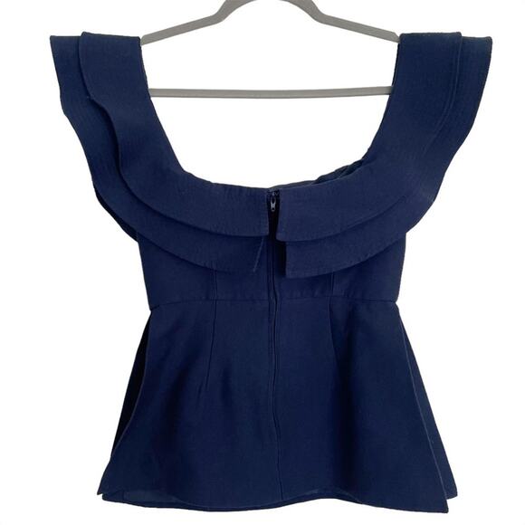 C/MEO COLLECTIVE First Impression Off-The Shoulder Structured Blouse Size XS - Picture 6 of 10